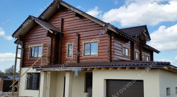 Комбинированные дома из кирпича и дерева под ключ, цены на строительство